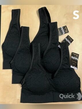 S - NWT 3 pcs Wireless Sports Bralettes Bras